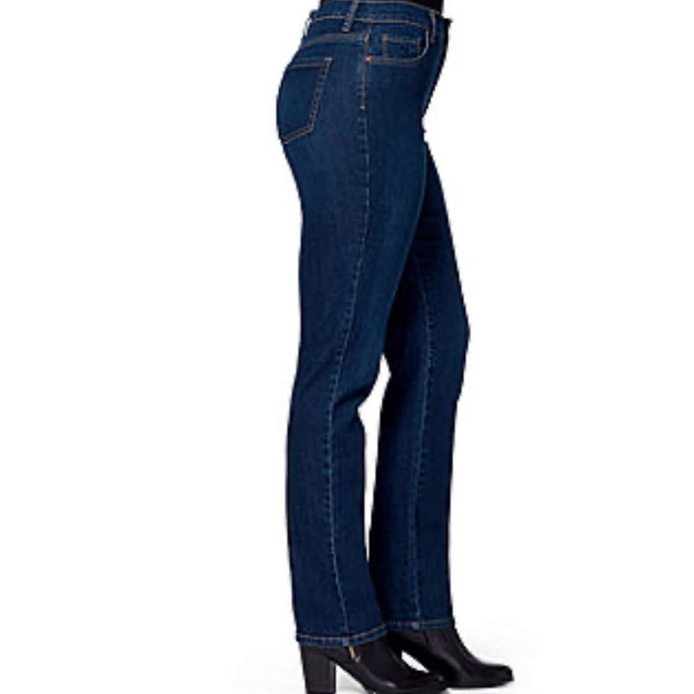 Gloria Vanderbilt Amanda Stretch Fabric High Rise Straight Leg Regular Fit - Picture 3 of 4